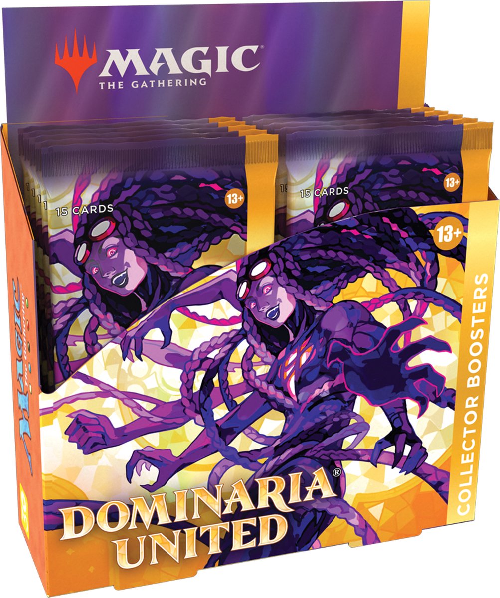 Magic: The Gathering Dominaria United Collector Booster Box | 12 Packs + Box Topper Card (181 Magic Cards)